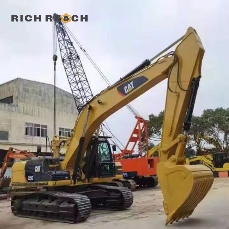 Front view of a 2021 Caterpillar 325C excavator with 500 hours, priced at $30,800